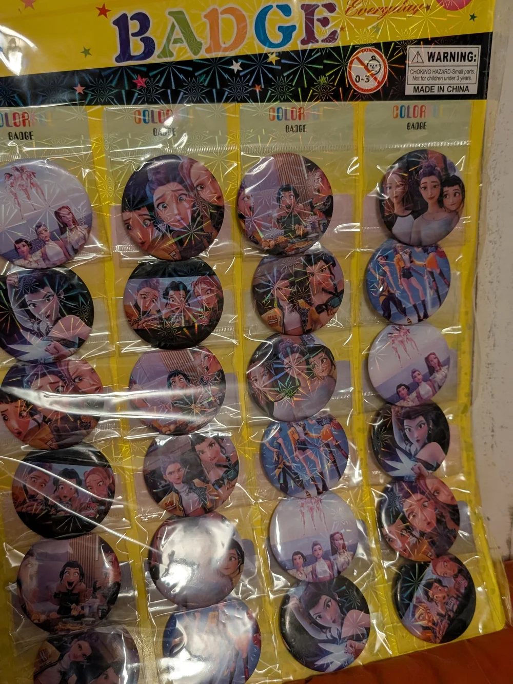 24 Kpop Demon Hunters Party Character Badge Pack -